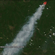 A satellite photo of the sawdust fire taken in June 2016 (LandSat/Greenpeace)